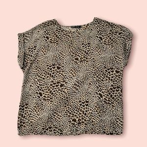 Cheetah Print Blouse